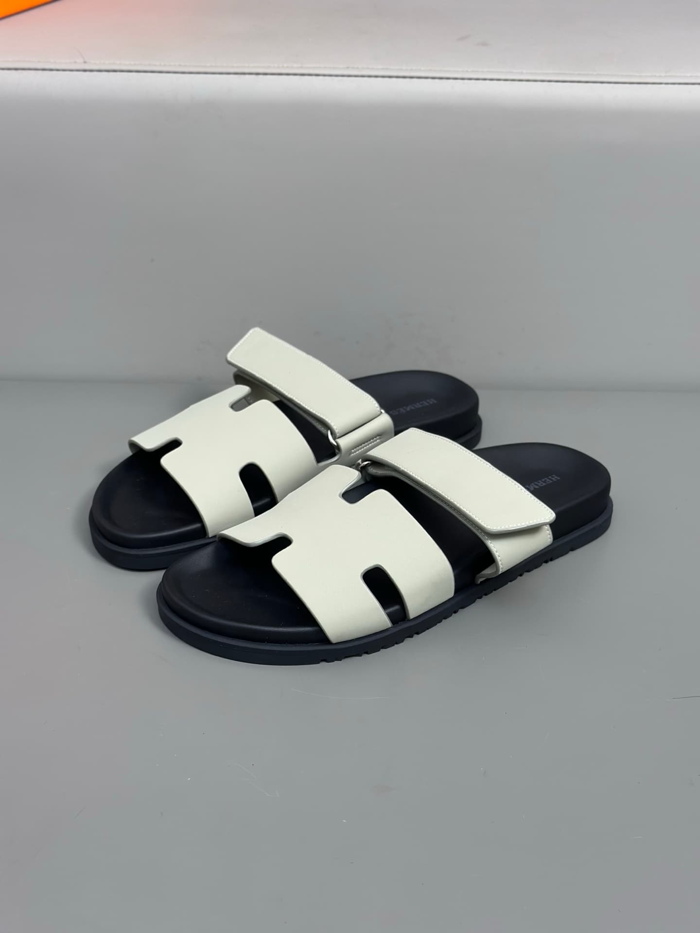 Hermès Chypre Sandals – H-Strap Flat Slides image 9