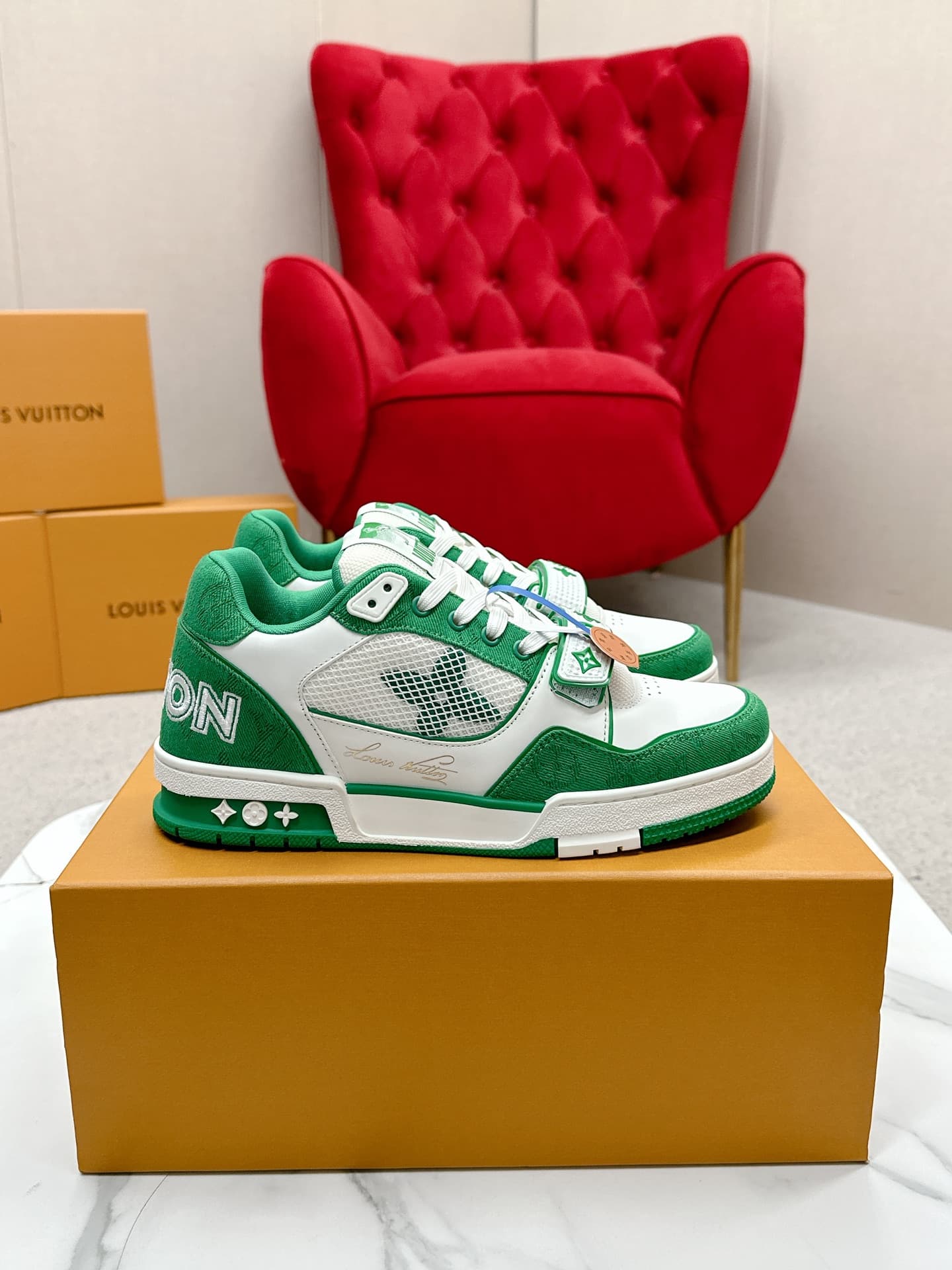 YupooPA shoes: Louis Vuitton LV Trainer Sneakers - Virgil Abloh Inspired image 2