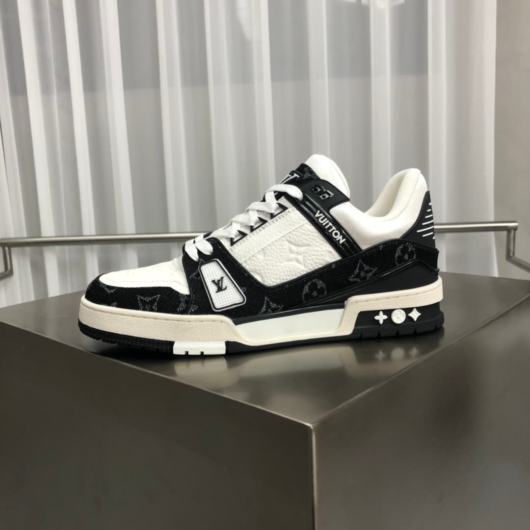 YupooPA Shoes: LV Trainer Sneakers - Monogram Patchwork Leather (Virgil Abloh Inspired) image 4