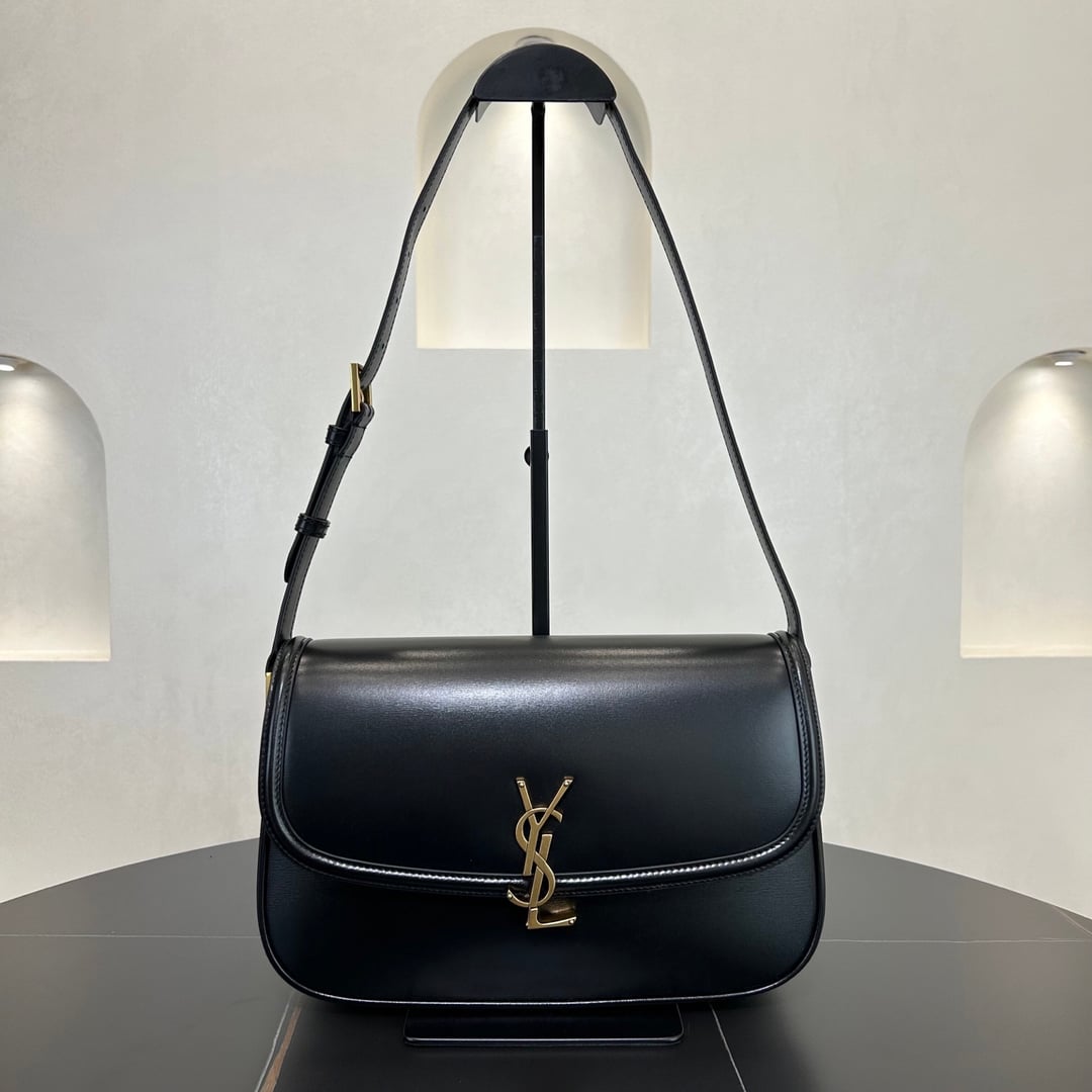 Yupoo  Saint Laurent Solferino Large Box Leather Black image 1