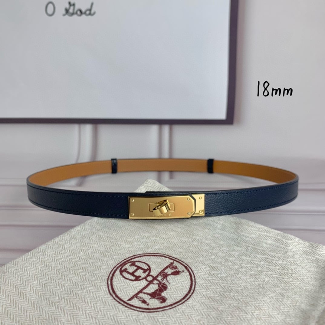 Yupoo Hermes Belt  Kelly 1.8Cm Reversible Belt image 1