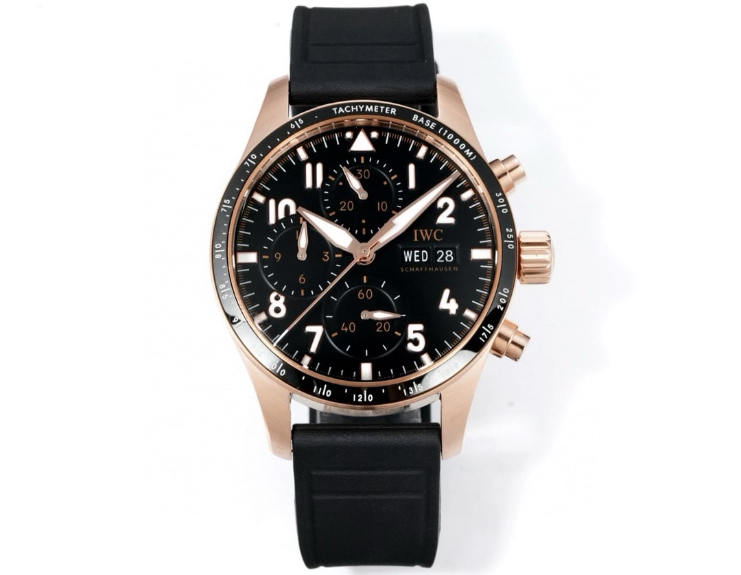 Iwc Pilot 41Mm Steel Watch Yupoo Watch Rose Gold image 1