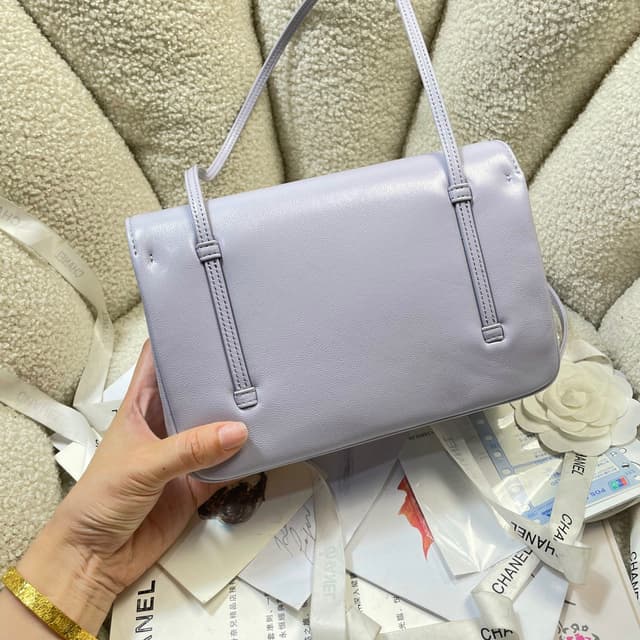 26P Preppy Coco Mini Bag 22cm Brown Leather | Premium Rep Handbag Yupoo image 6