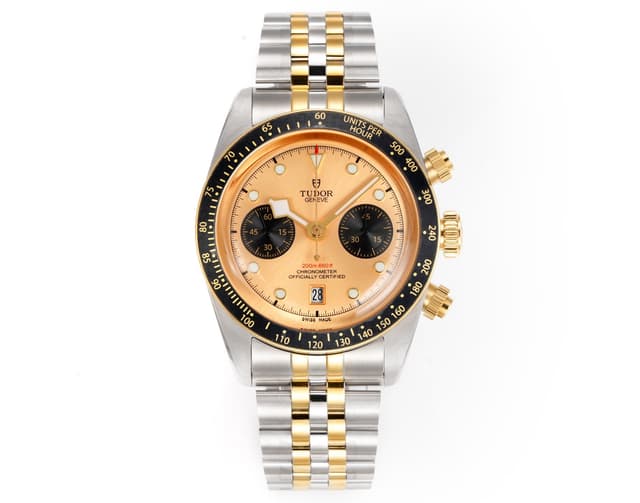 3T New Yupoo TUDOR Black Bay Chrono – Retro Dive-Racing Hybrid Watch | Rep Watches image 5