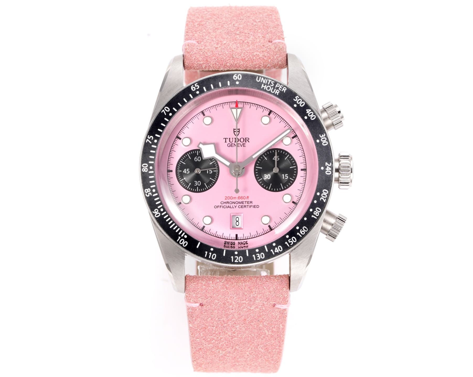 3T New Yupoo TUDOR Pink Chrono – Retro Dive-Racing Hybrid Watch | Rep Watches image 1