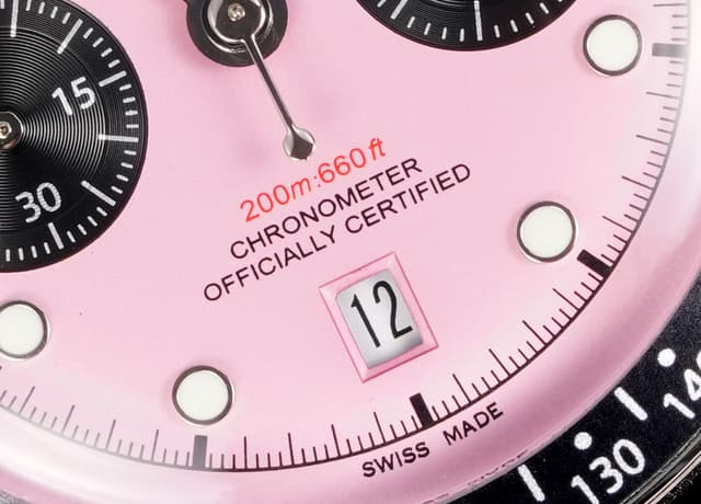 3T New Yupoo TUDOR Pink Chrono – Retro Dive-Racing Hybrid Watch | Rep Watches image 2