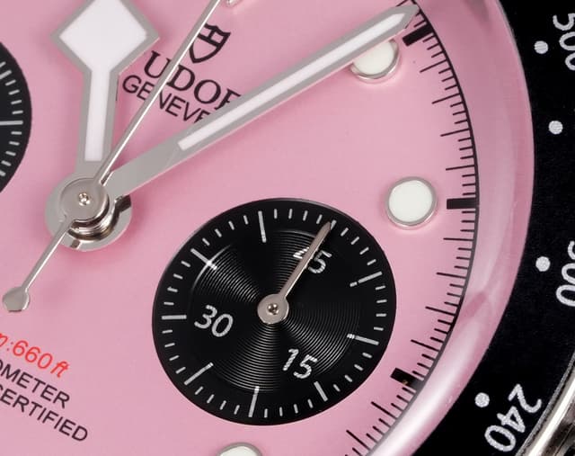 3T New Yupoo TUDOR Pink Chrono – Retro Dive-Racing Hybrid Watch | Rep Watches image 4
