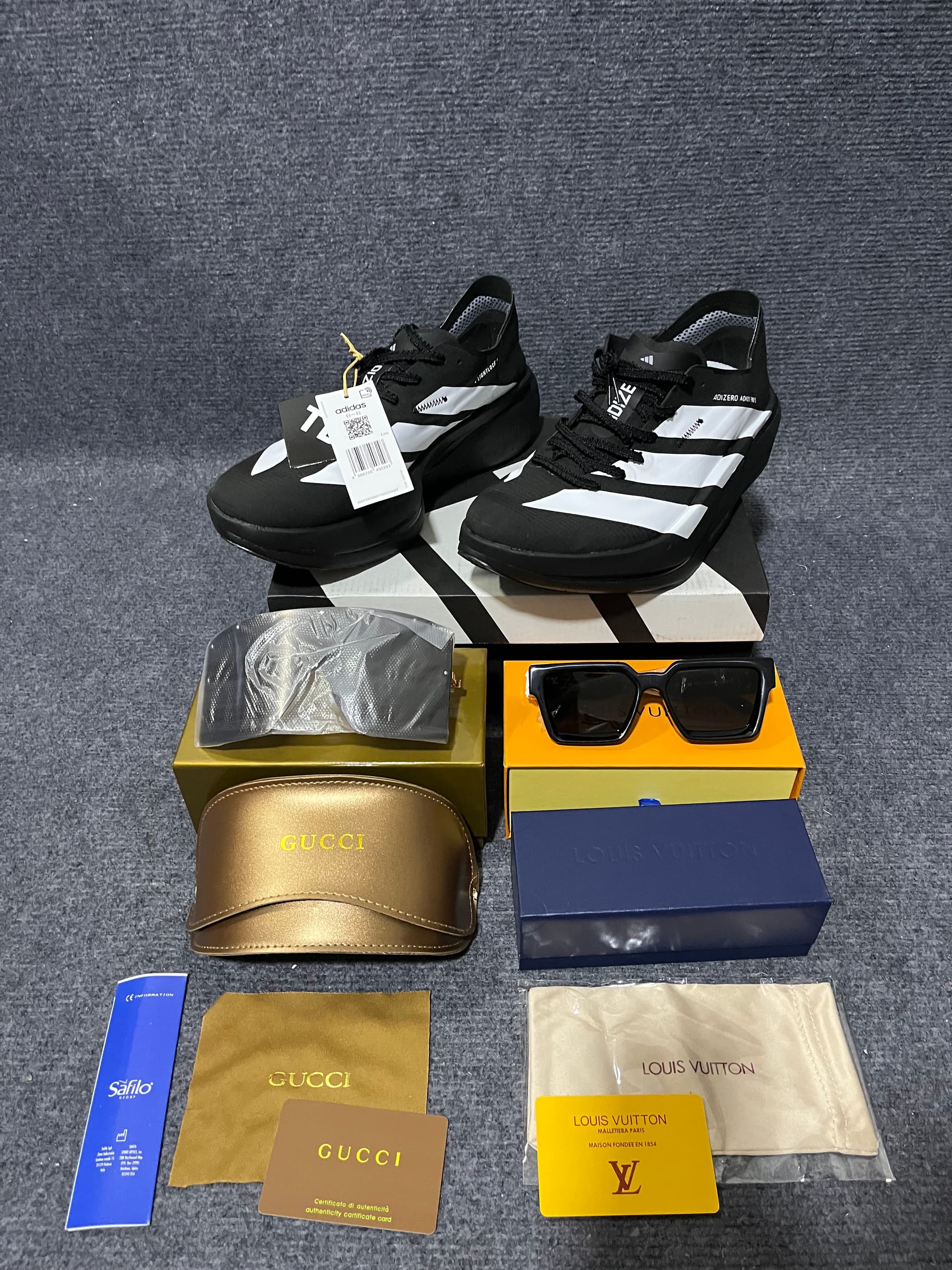Adidas Adizero Adios Pro Running Sneakers, Gucci & Louis Vuitton Square Frame Sunglasses Mirror quality | Yupoo Rep Sneakers