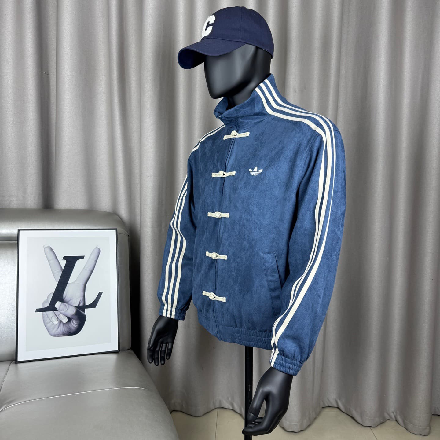 Adidas Originals Snake Year Reps - Chinese Style Suede Stand Collar Yupoo Jacket image 3