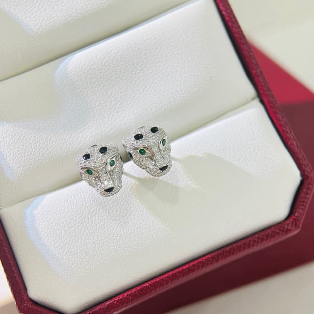 Cartier Panther Stud Earrings – Bold High-End Design | S925 Silver | Yupoo | Rep Jewelry image 3