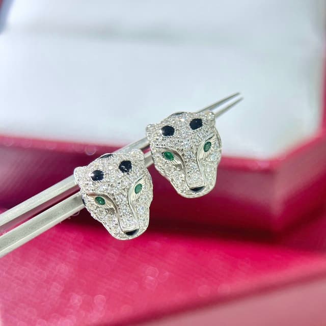 Cartier Panther Stud Earrings – Bold High-End Design | S925 Silver | Yupoo | Rep Jewelry image 4