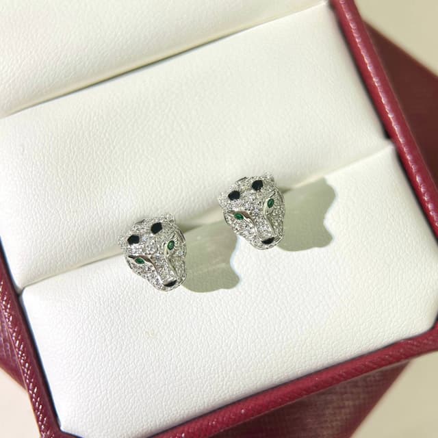 Cartier Panther Stud Earrings – Bold High-End Design | S925 Silver | Yupoo | Rep Jewelry image 6