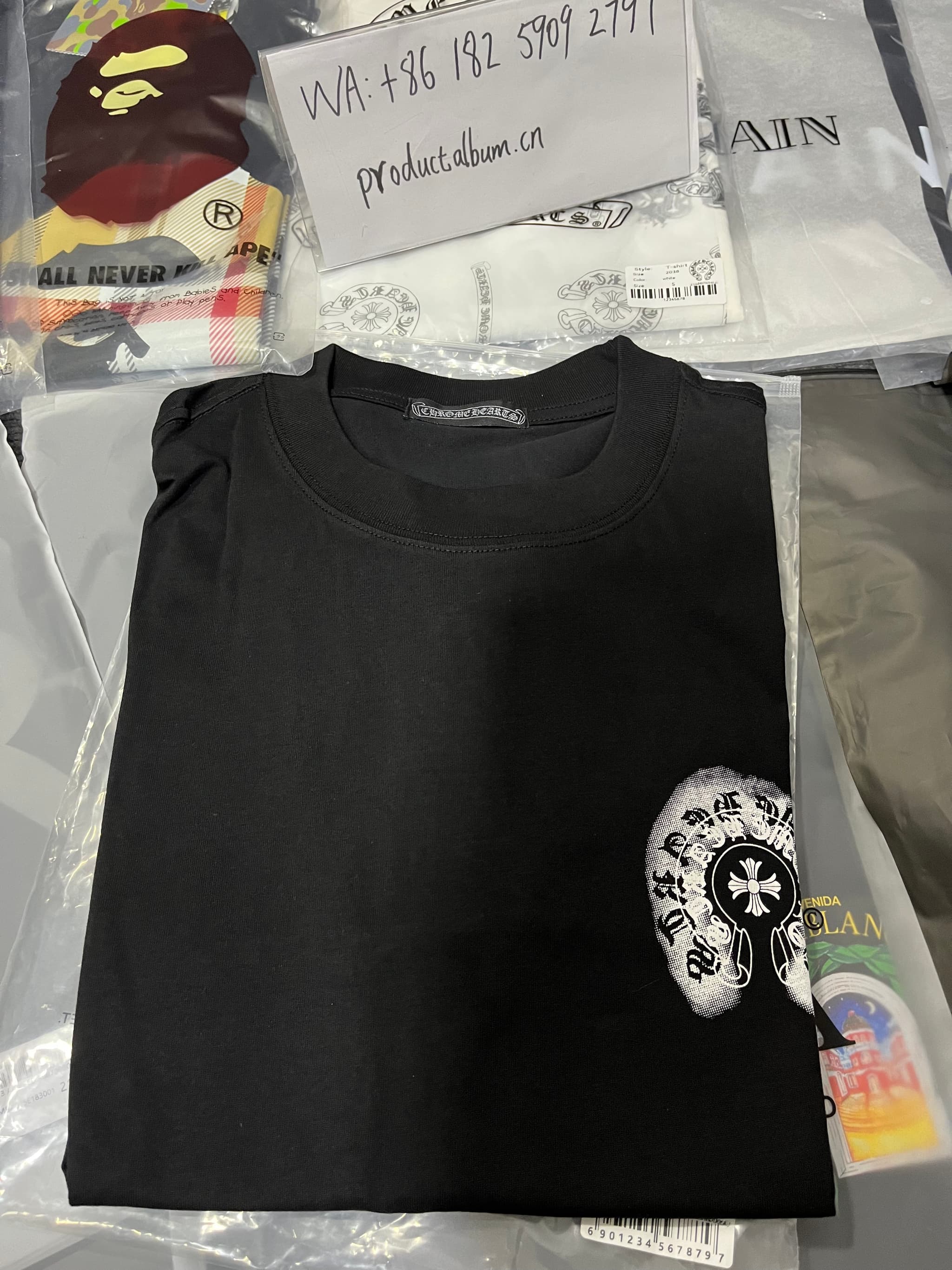 Casa Blanca & Chrome Hearts 1:1 Graphic Cotton T-Shirts, Men Streetwear Short Sleeve Tees | Yupoo Rep Clothing