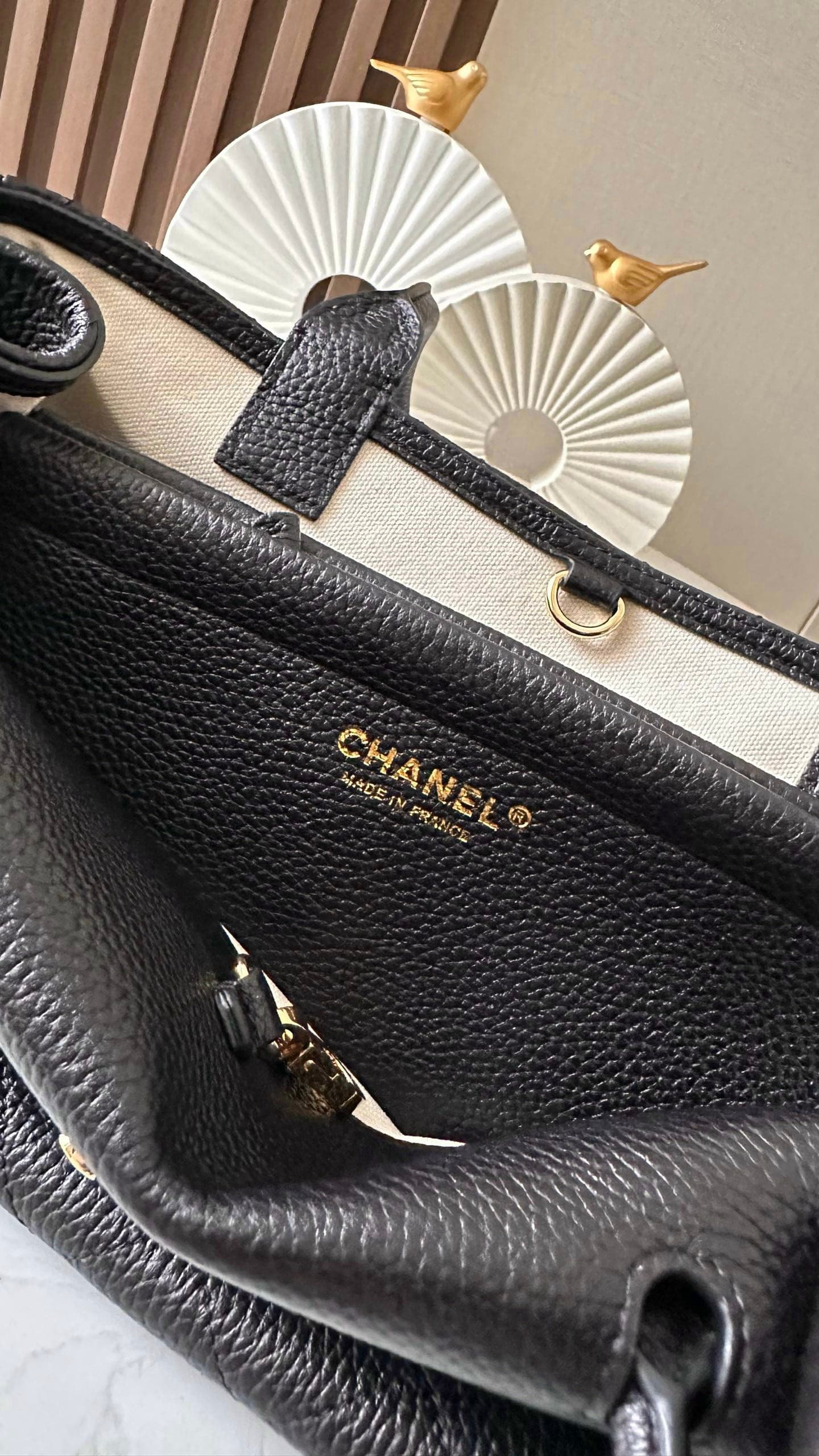 Chanel 26S Black Bowling Bag Rep Bag Yupoo 31cm Quilted Calfskin image 8