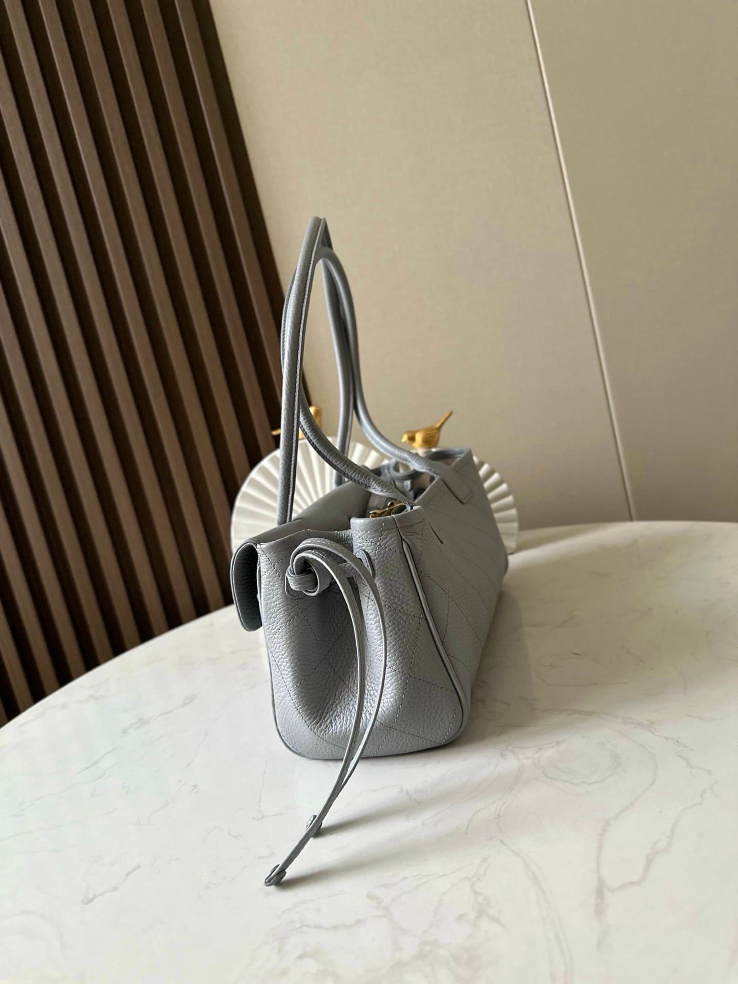 Chanel 26S Bowling Bag Rep Bag Yupoo Grey 31cm image 2