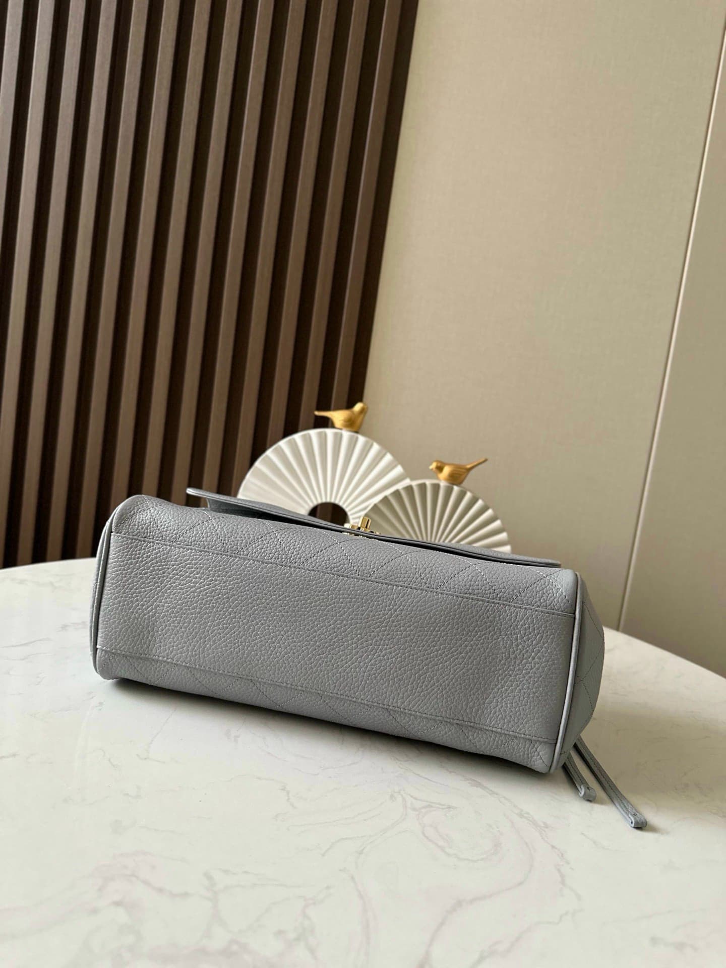 Chanel 26S Bowling Bag Rep Bag Yupoo Grey 31cm image 4