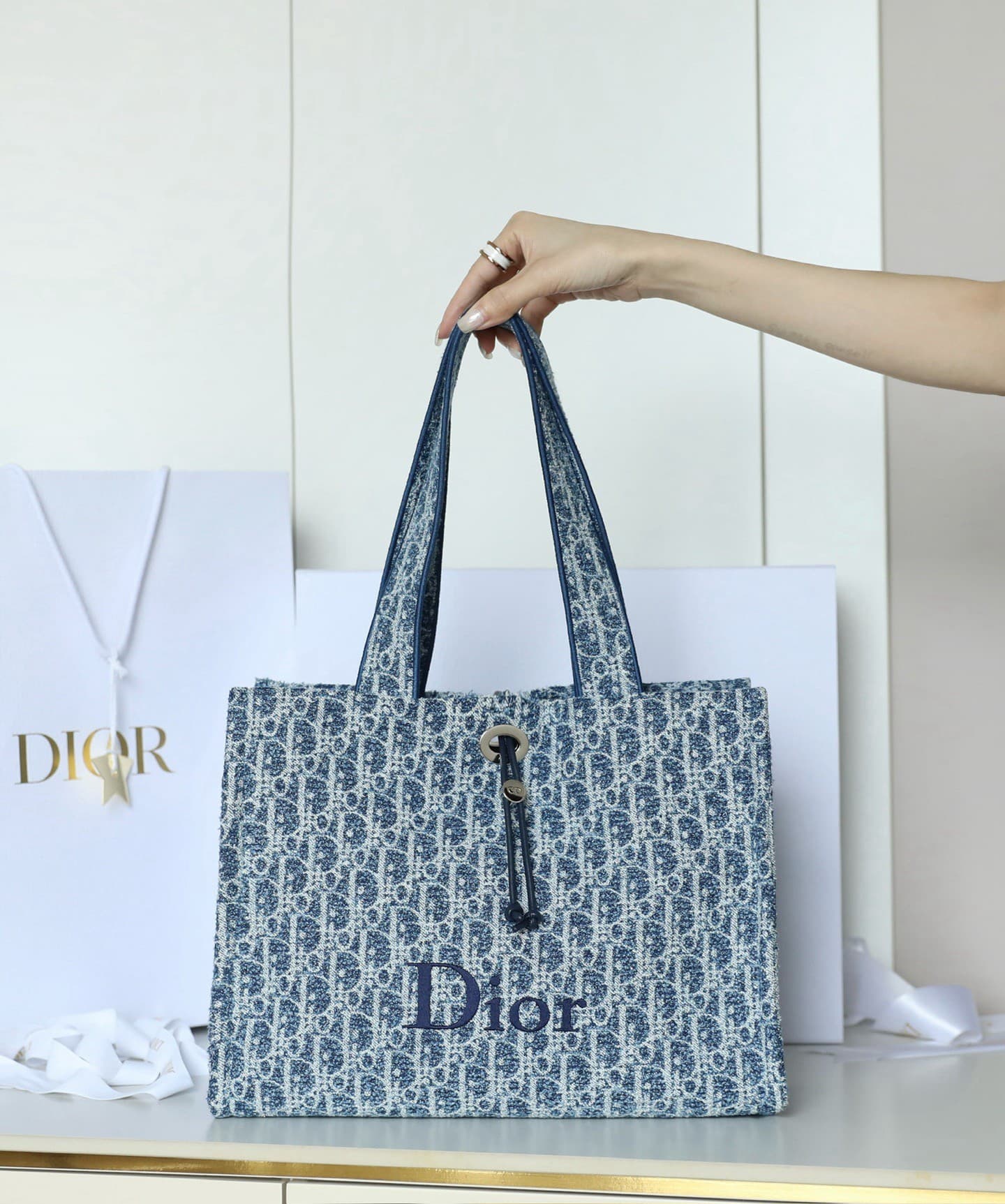 Dior Dioriviera Small Tote Bag Oblique Spongy Fabric 25.5cm | Yupoo Rep Bags