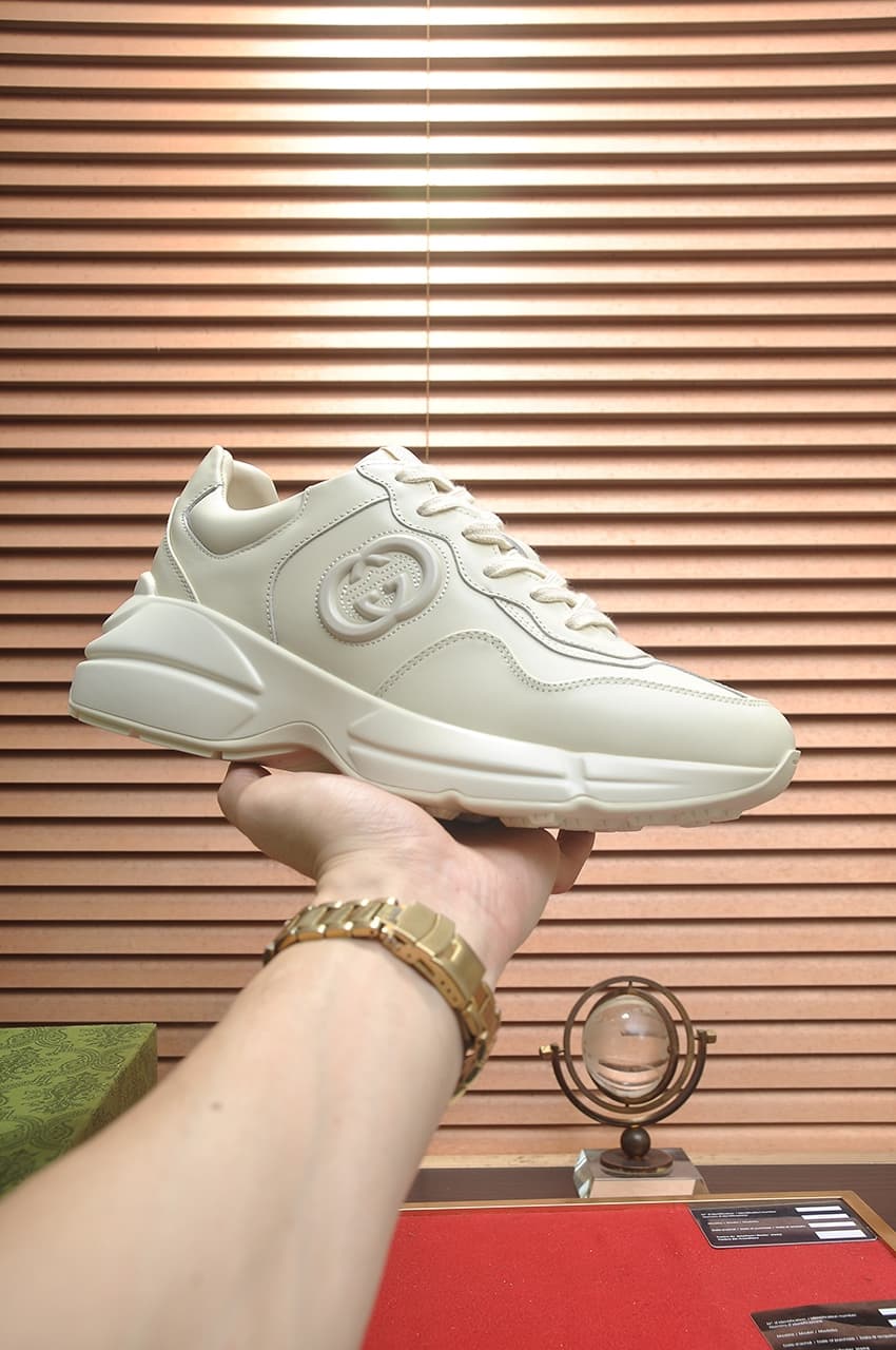 Gucci Dad Sneakers Couples Shoes Dupes creamy white | Yupoo Rep Sneakers image 1