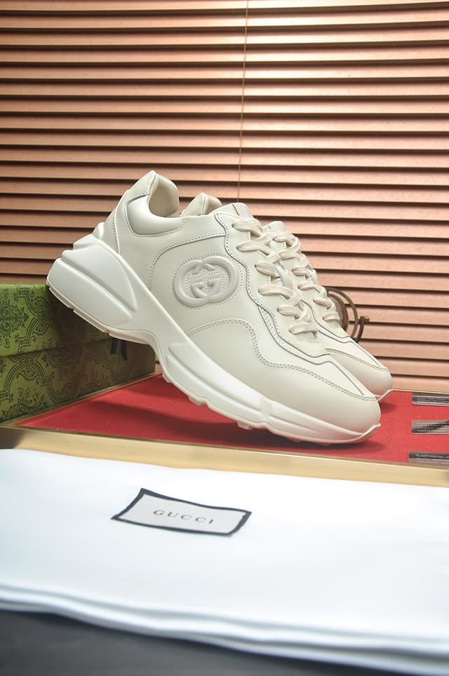 Gucci Dad Sneakers Couples Shoes Dupes creamy white | Yupoo Rep Sneakers image 3