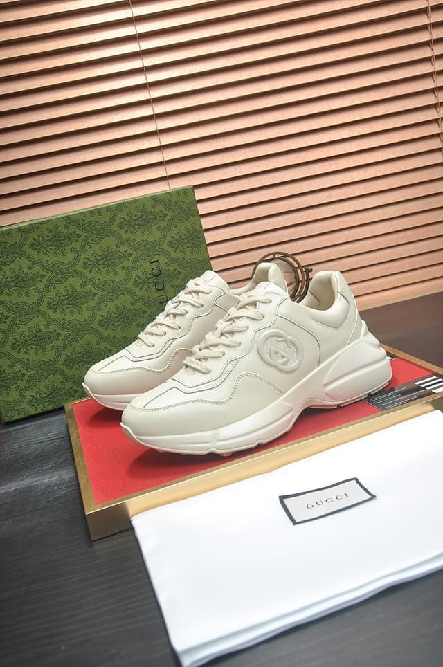 Gucci Dad Sneakers Couples Shoes Dupes creamy white | Yupoo Rep Sneakers image 4