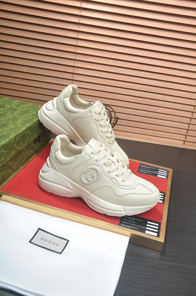 Gucci Dad Sneakers Couples Shoes Dupes creamy white | Yupoo Rep Sneakers image 6