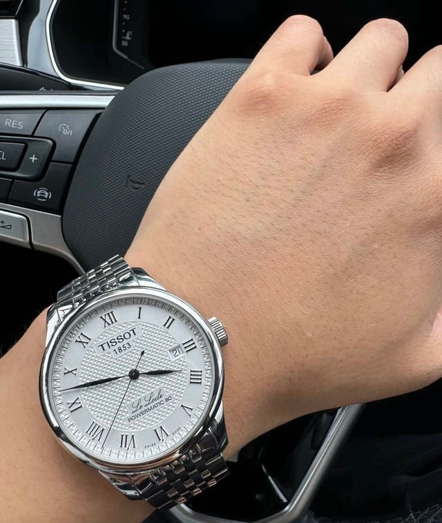 High Quality Tissot Le Locle Men's Mechanical Watch Black Dial Steel Bracelet | Yupoo Rep Watches image 3