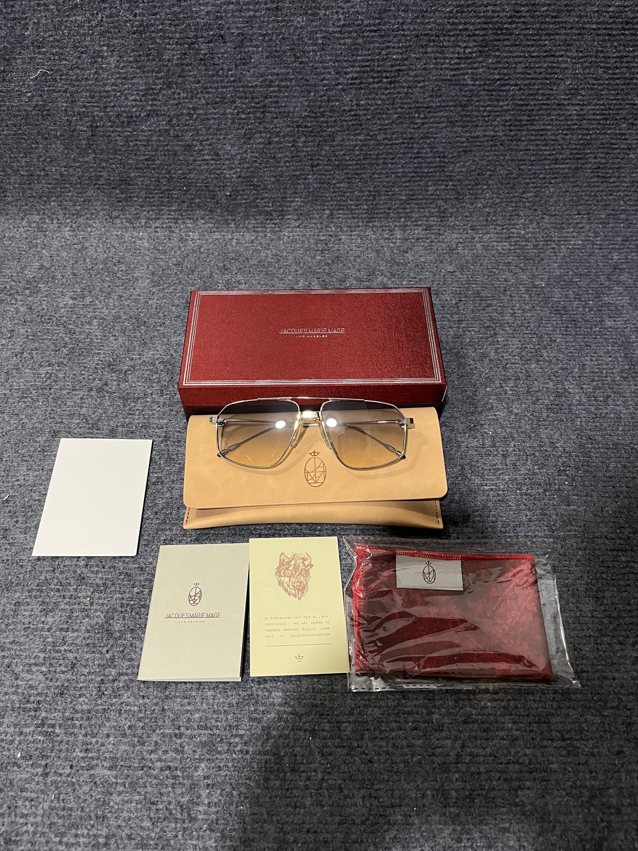 Highest Quality Jacques Marie Mage Frames Rep Sunglasses Full Set Package PA Factory | Yupoo