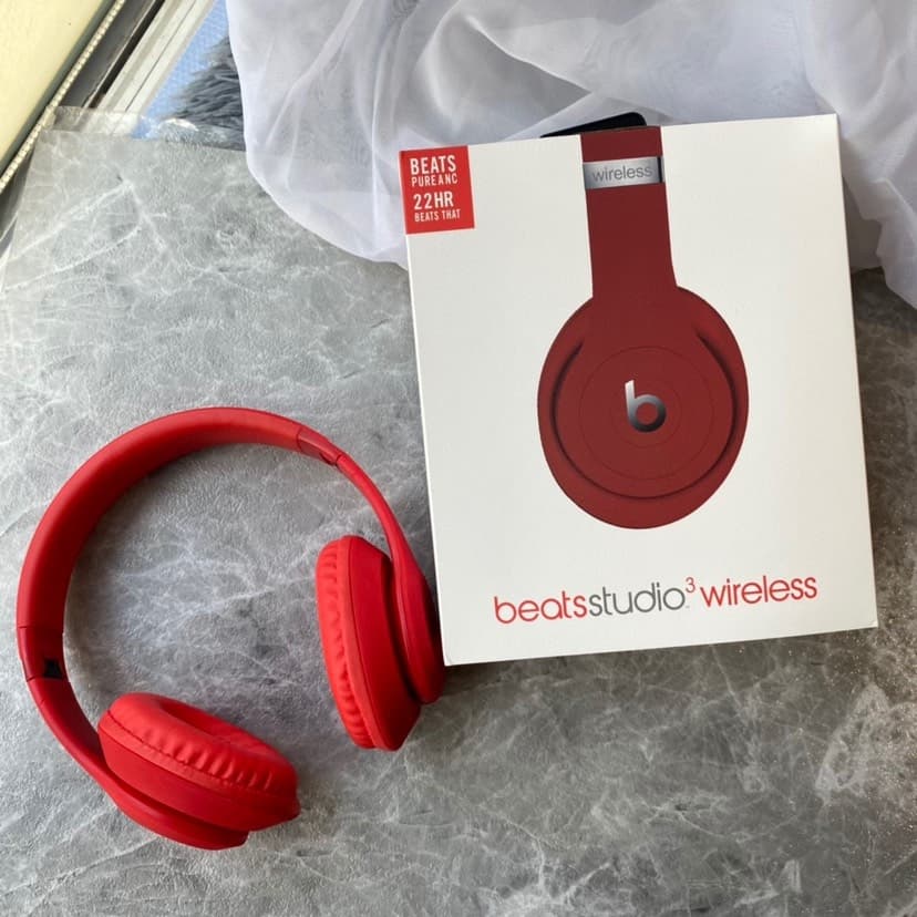 HuaQiangBei YupooPA Beats Studio3 Wireless Headphones Red