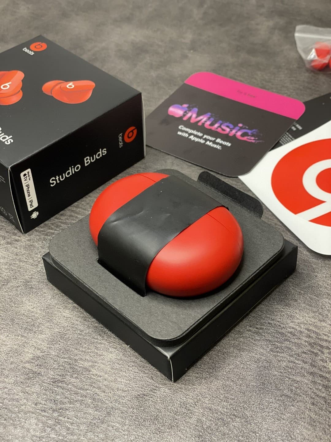 HuaQiangBei YupooPA Beats Studio Buds Bluetooth Headphones red image 7