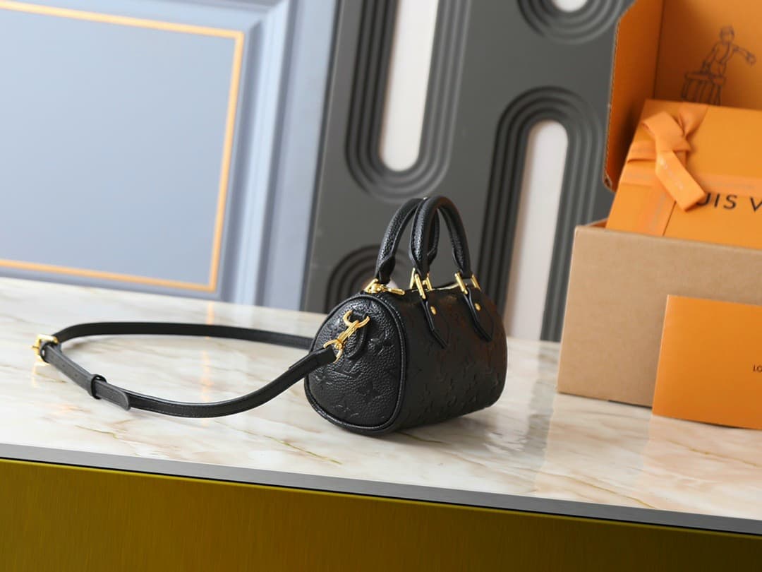 LV Nano Speedy Black Monogram Empreinte Rep Bag image 2