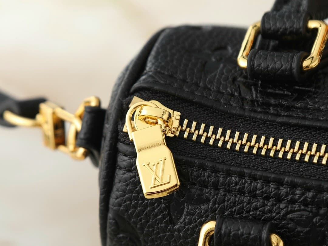 LV Nano Speedy Black Monogram Empreinte Rep Bag image 7