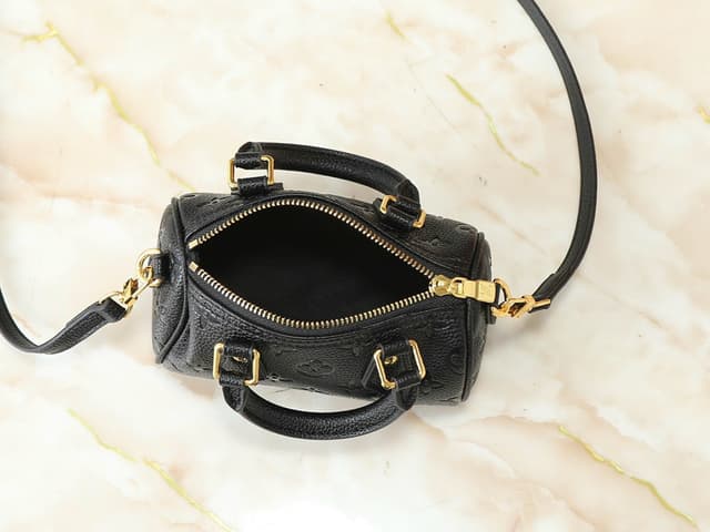 LV Nano Speedy Black Monogram Empreinte Rep Bag | Yupoo image 9