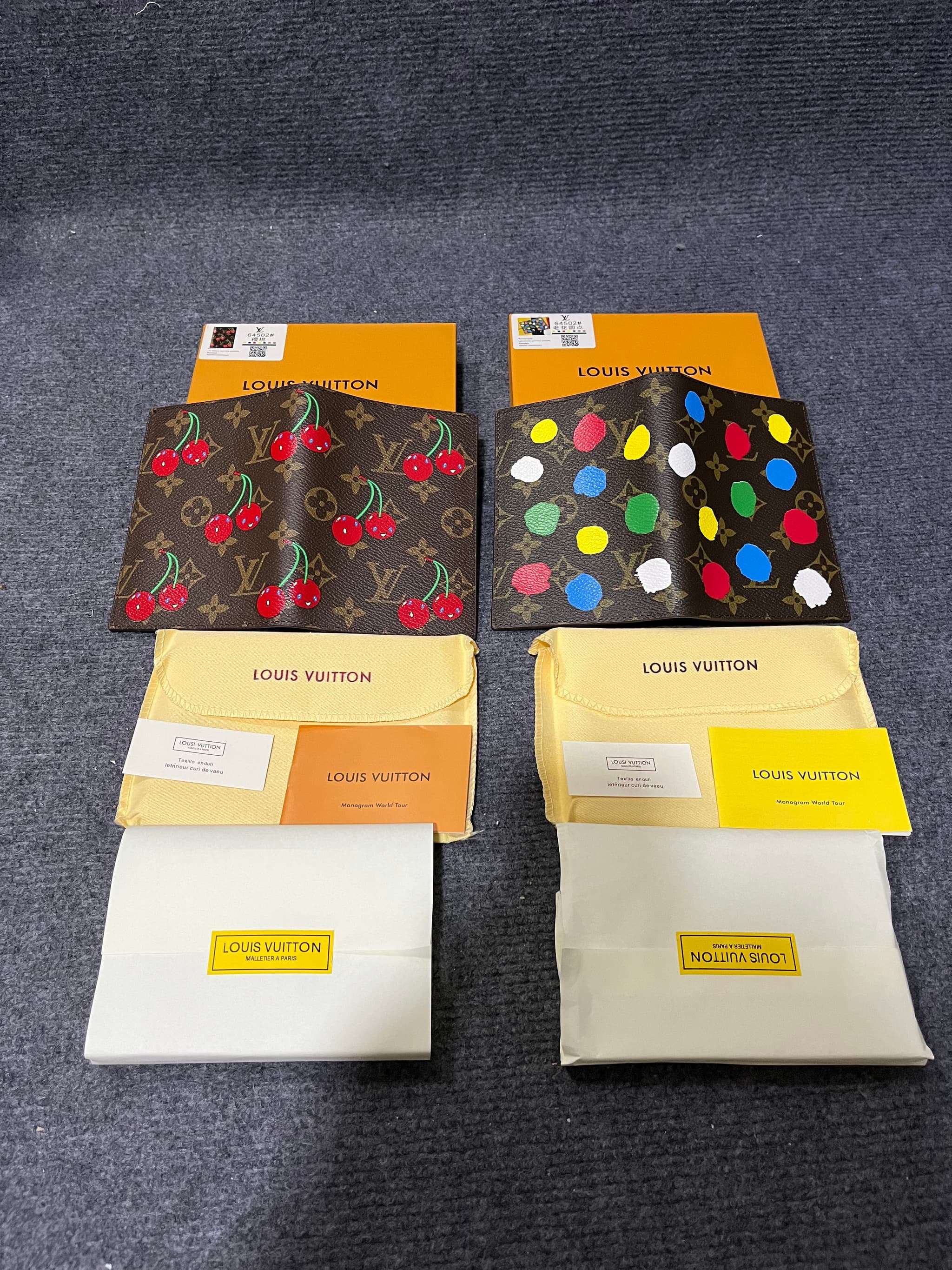 Louis Vuitton Rep Cherry & Dot Print Notebook, Classic Monogram Diary Planner from Designer | Yupoo