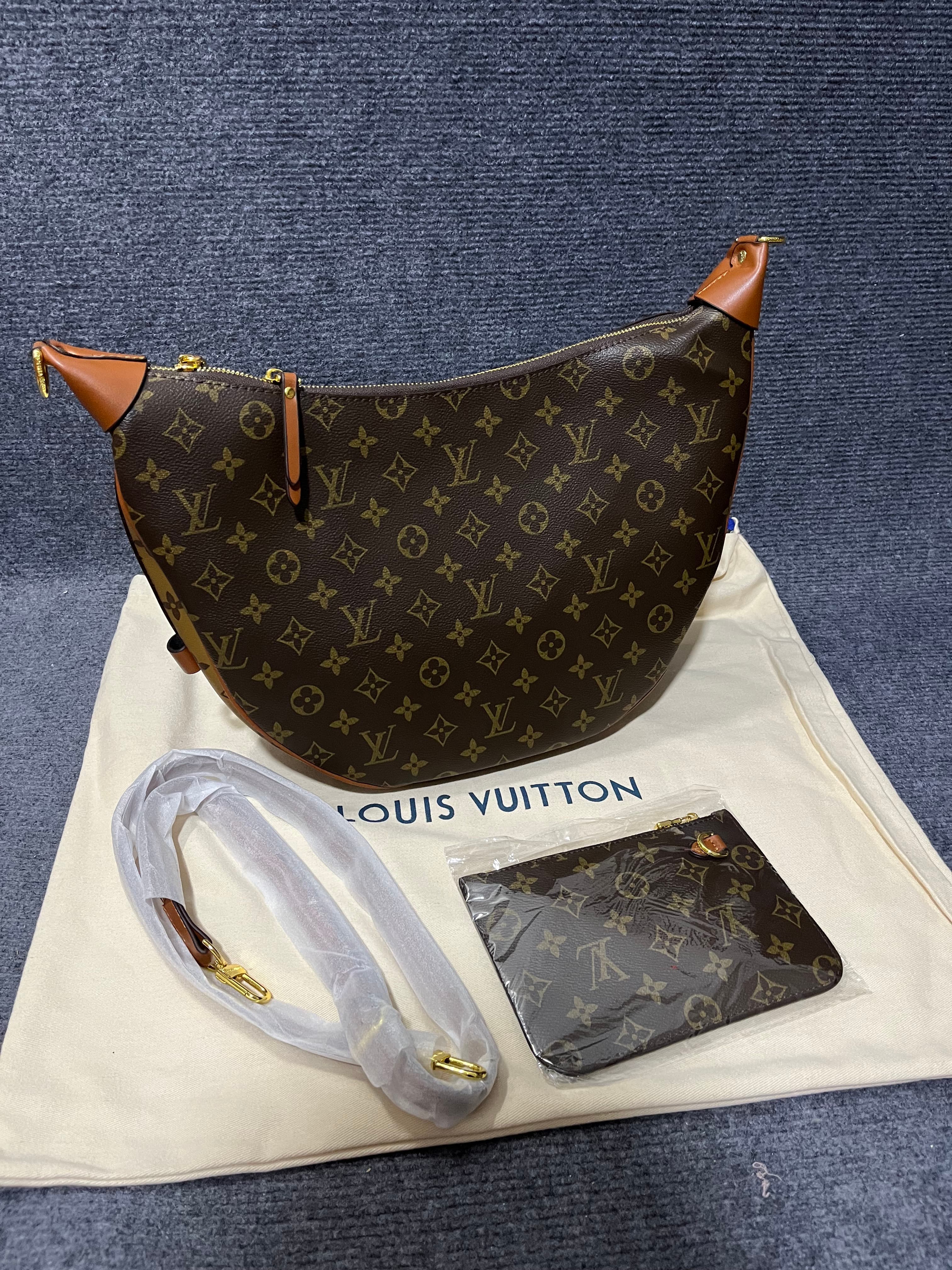 Louis Vuitton Rep Classic Monogram Shoulder Bag, Women's Top Layer Cowhide Hobo Bag from YupooPA