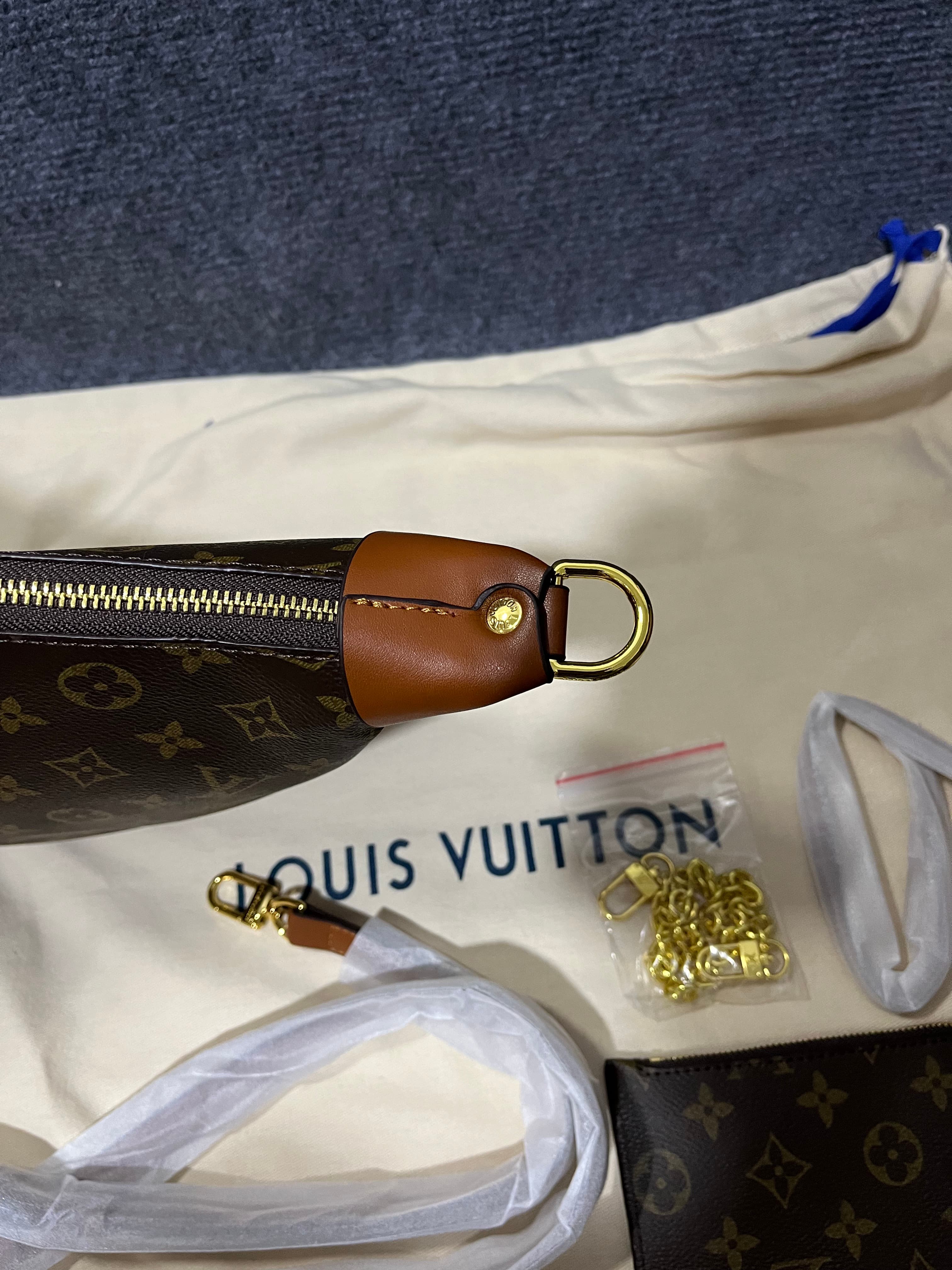 Louis Vuitton Rep Classic Monogram Shoulder Bag, Women's Top Layer Cowhide Hobo Bag from YupooPA image 5