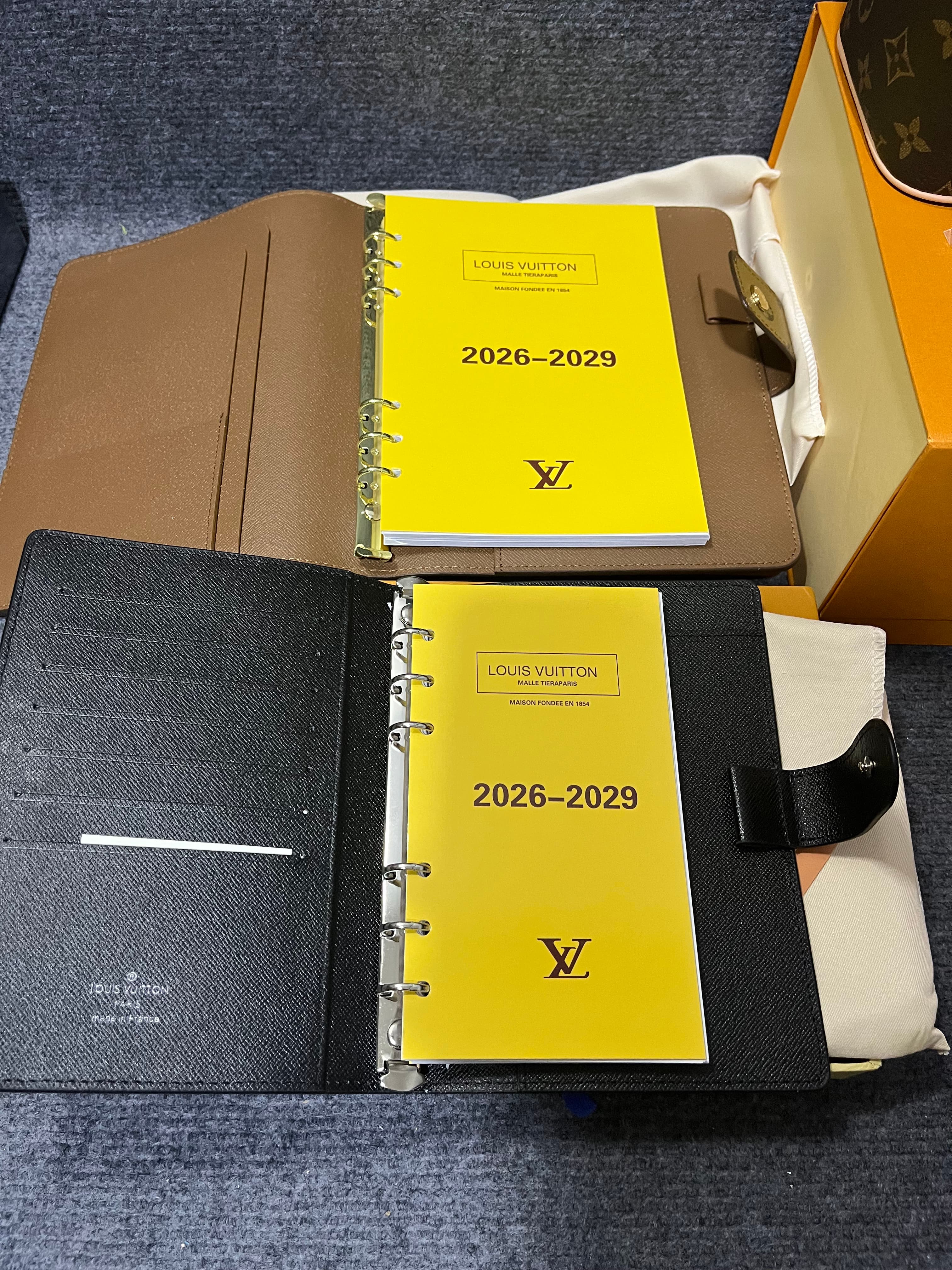 Louis Vuitton Rep Monogram Cosmetic Case Makeup Bag, Detachable Refill Notebook Diary Set image 2