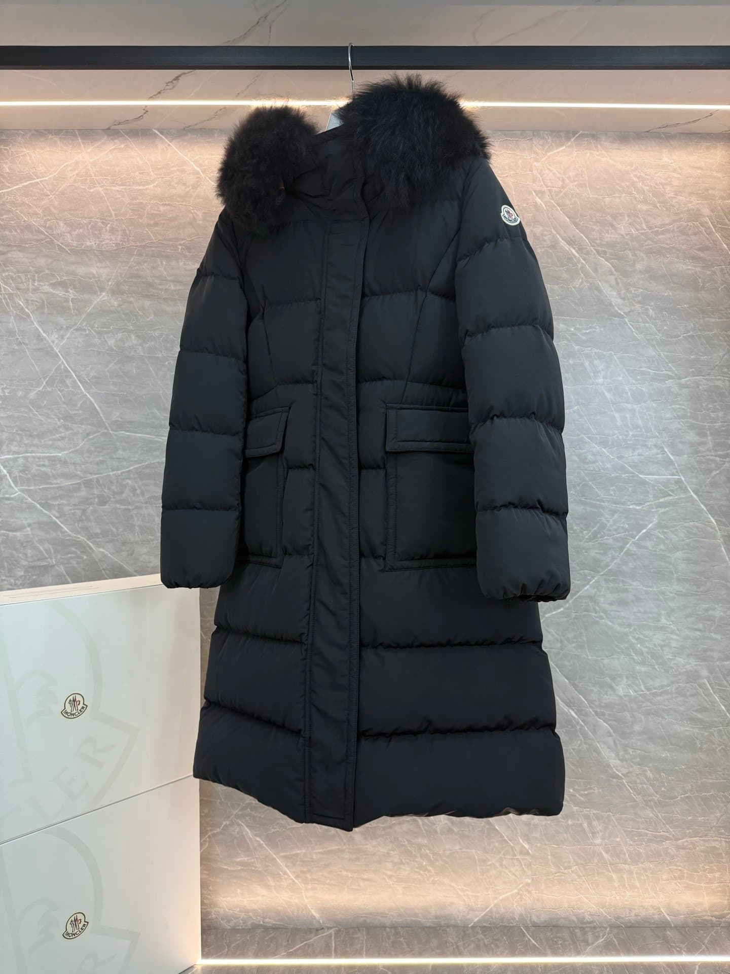 Moncler Long Rep Coat | Women's Hooded Parka image 3