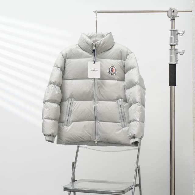 Moncler Rep Jacket | Pearl Grey Stand Collar | Yupoo image 1