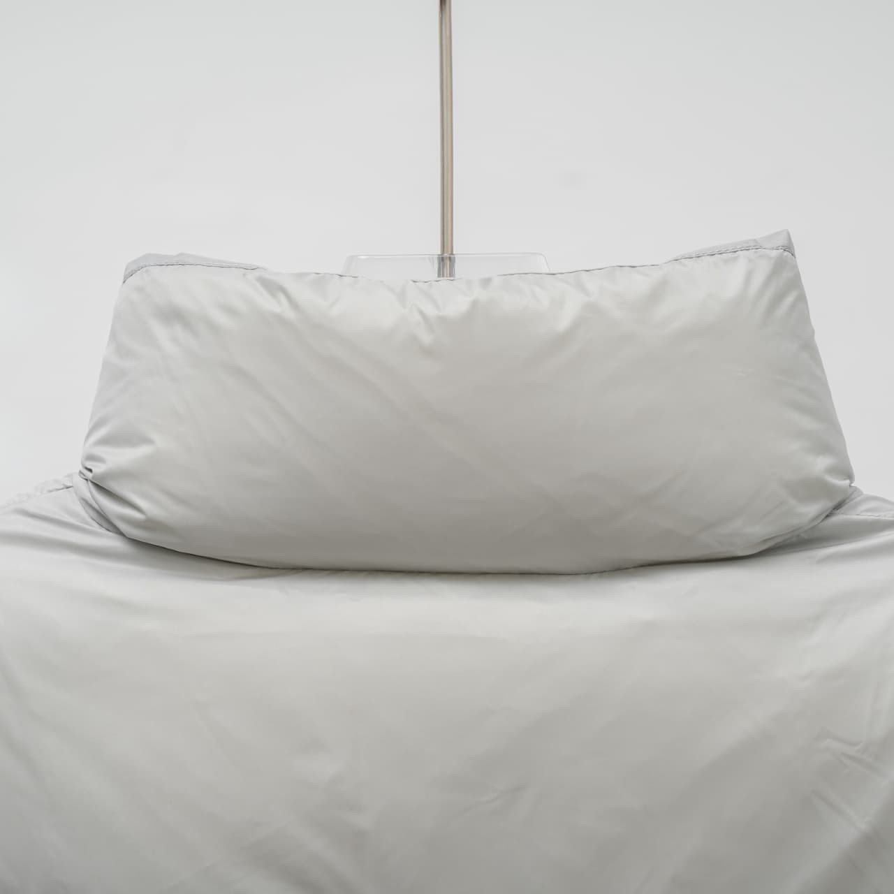 Moncler Rep Jacket | Pearl Grey Stand Collar image 4