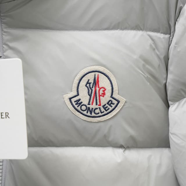 Moncler Rep Jacket | Pearl Grey Stand Collar | Yupoo image 5