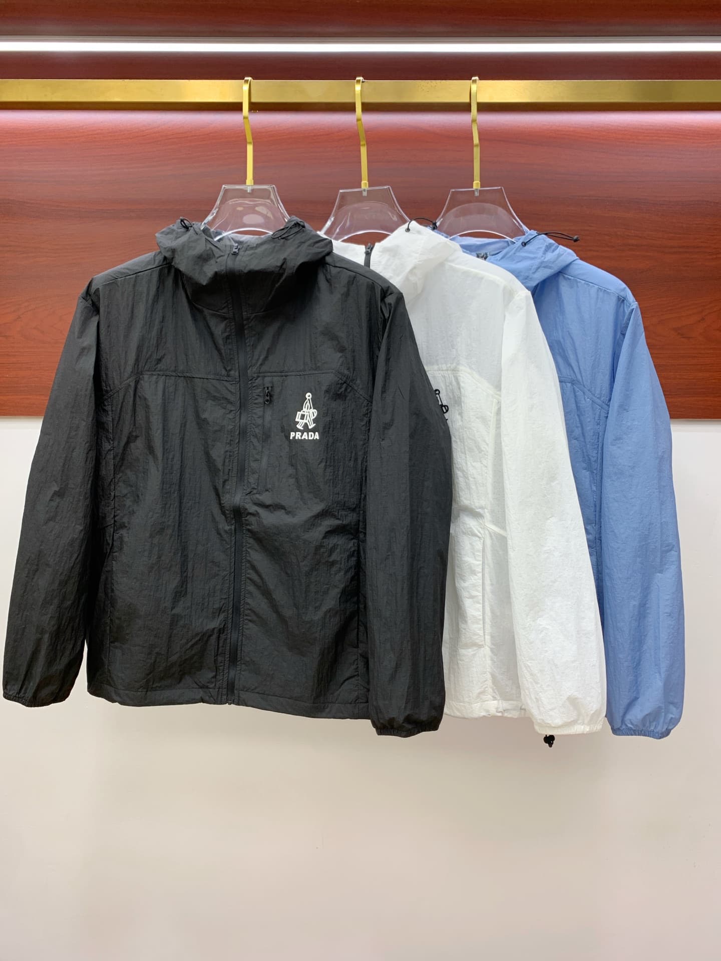 PRADA Men's Sun Protection Jacket Yupoo Prada Coat Black | Rep Clothing image 1
