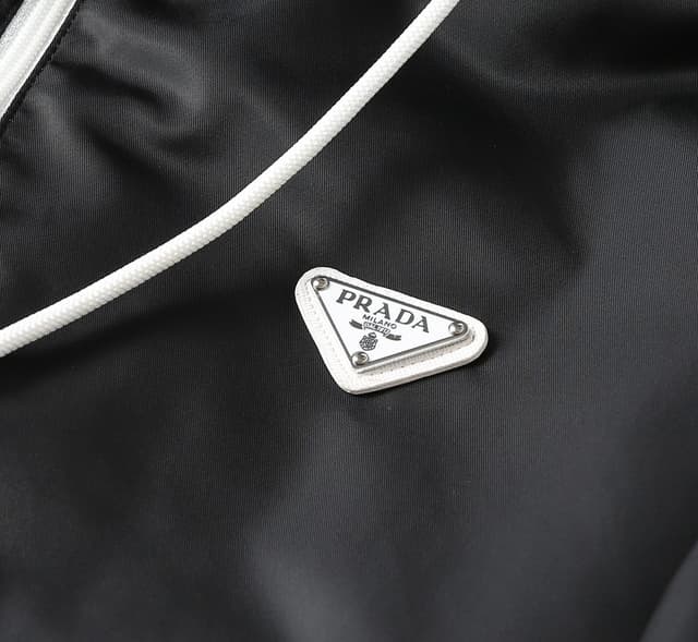 Prada 2025 Collection Hooded Casual Yupoo Jacket Prada Black | Rep Clothing image 6