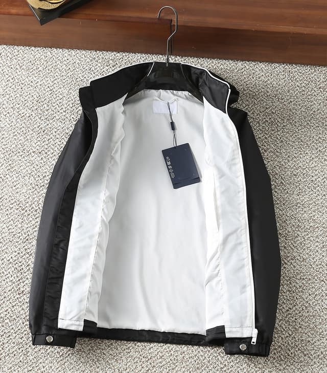 Prada 2025 Collection Hooded Casual Yupoo Jacket Prada Black | Rep Clothing image 9