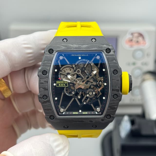 RICHARD MILLE RM35-01 Carbon Yellow Watch dupe | Yupoo Rep Watches image 2