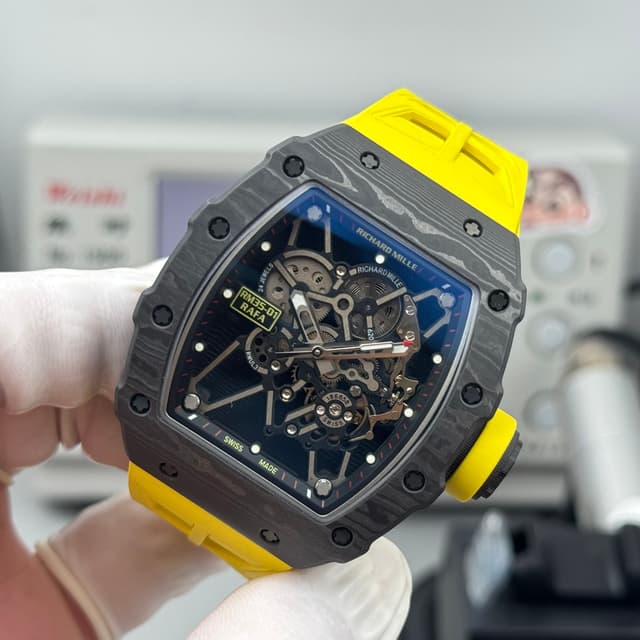 RICHARD MILLE RM35-01 Carbon Yellow Watch dupe | Yupoo Rep Watches image 5