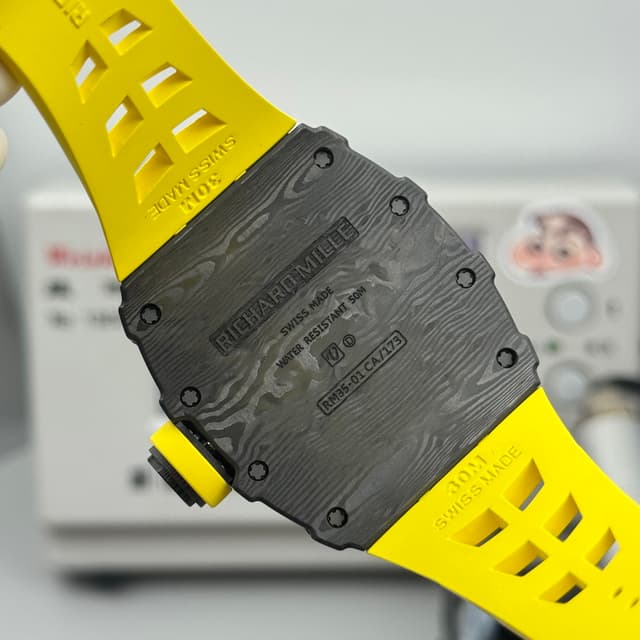 RICHARD MILLE RM35-01 Carbon Yellow Watch dupe | Yupoo Rep Watches image 9