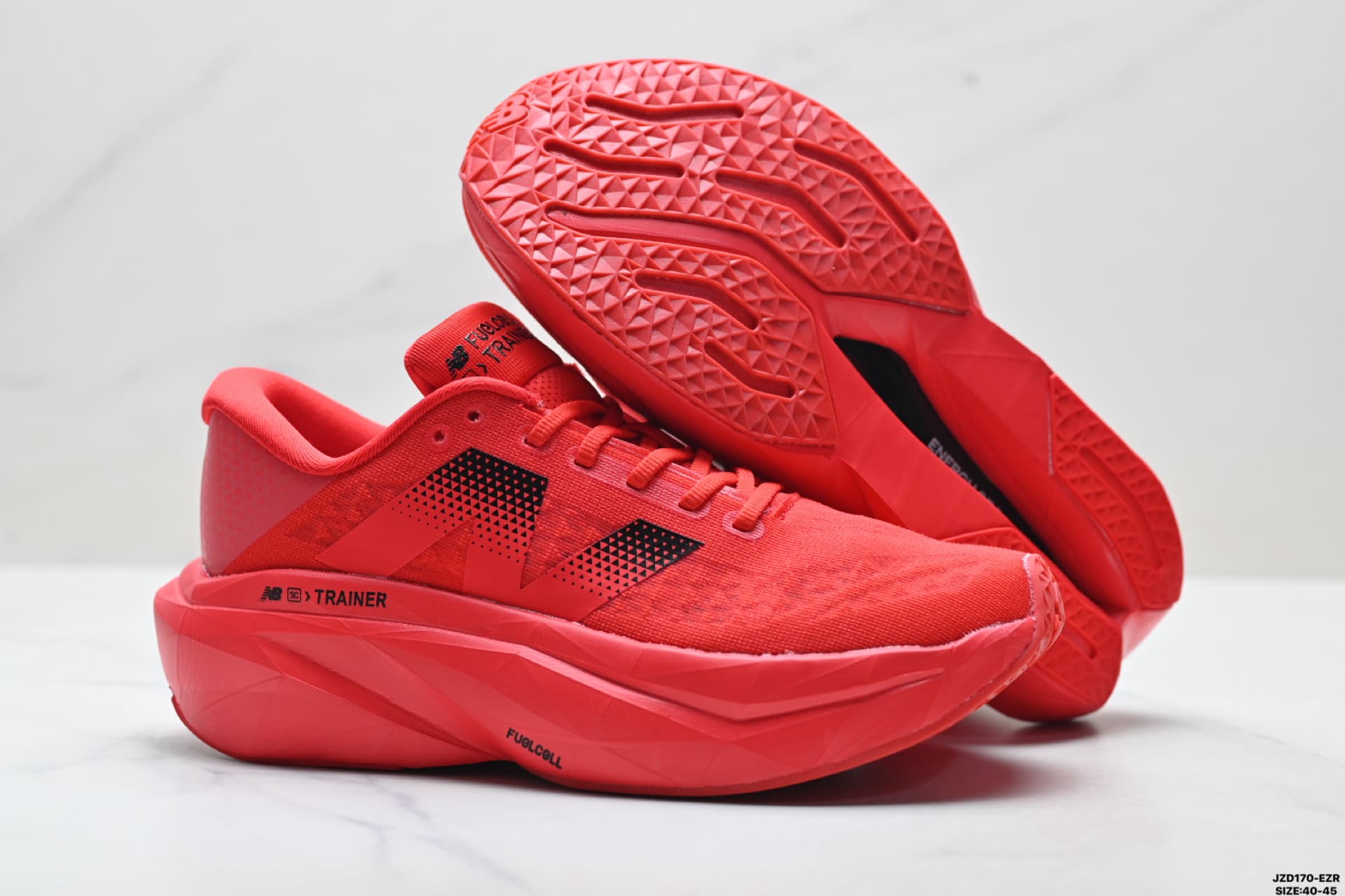 Red New Balance FuelCell Rep Sneakers Red MFCXLK3 Lightweight Running Shoes image 5