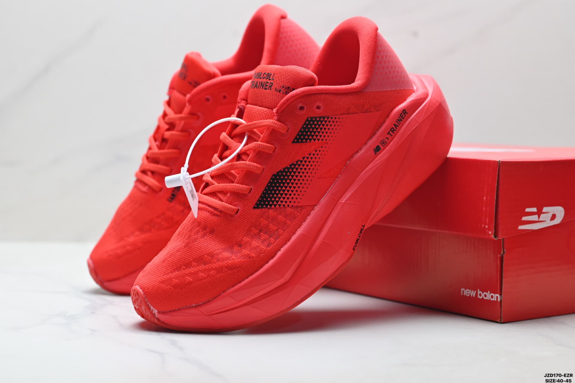 Red New Balance FuelCell Rep Sneakers Red MFCXLK3 Lightweight Running Shoes image 8