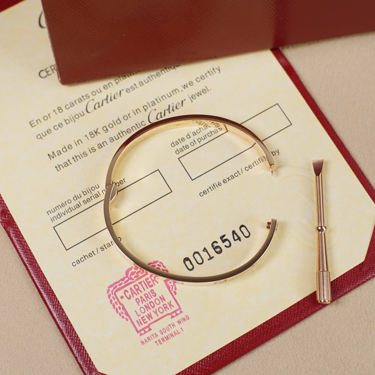 Rep Cartier | Love Wide Bangle - Single-Screw Design image 7