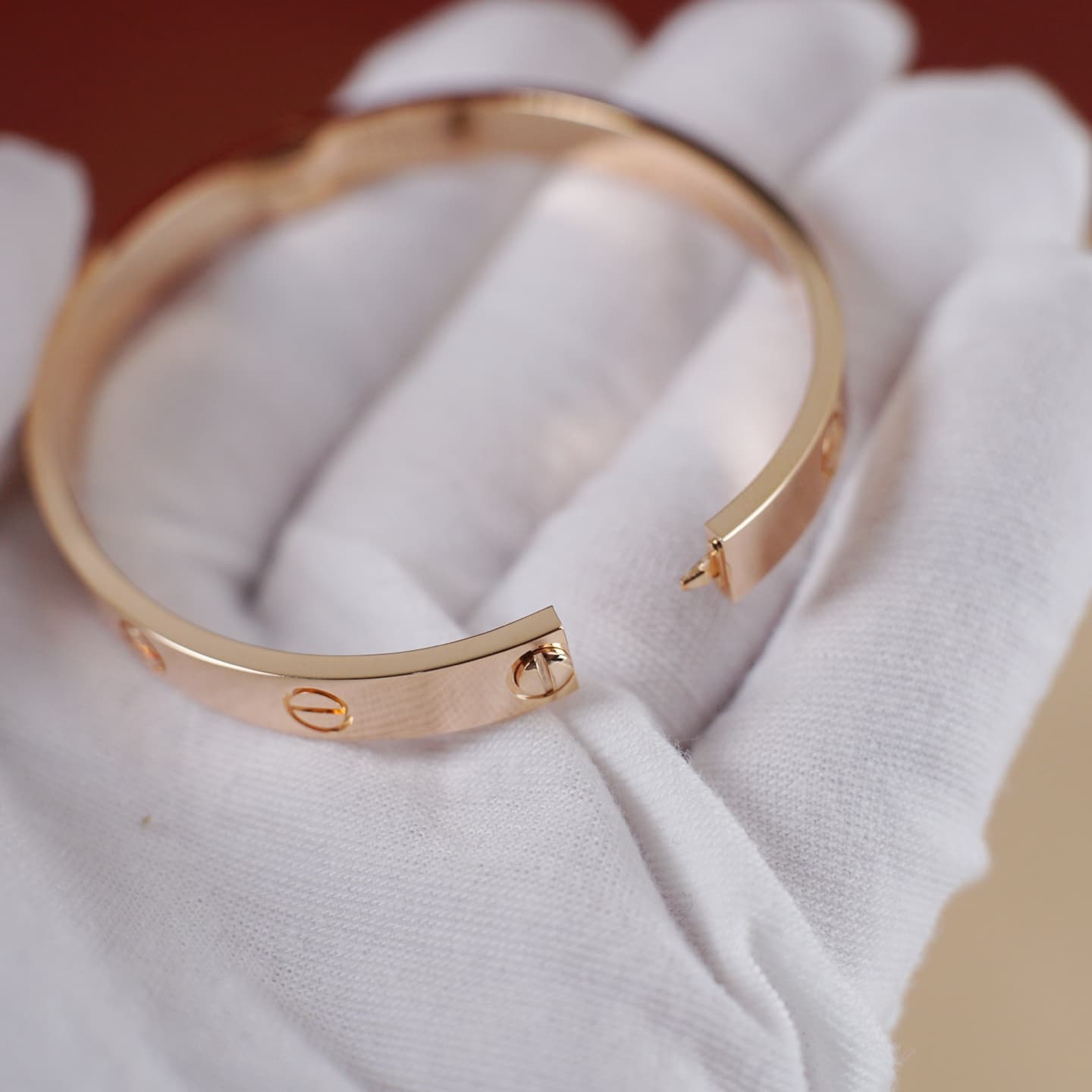 Rep Cartier | Love Wide Bangle - Single-Screw Design image 8